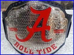 New Alabama Roll Tide Championship Adult Size American Football Fan Belt Brass