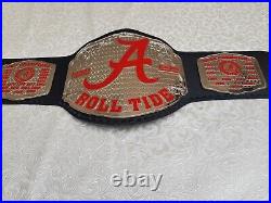 New Alabama Roll Tide Championship Adult Size American Football Fan Belt Metal
