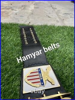 New Awa Lawler heavyweight Championship Belt, 4mm Zinc, Orignal Leather Strap