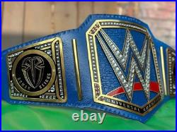 New Blue Universal Championship Belt Wrestling Replica Title 2mm Brass