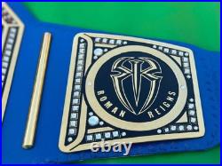 New Blue Universal Championship Belt Wrestling Replica Title 2mm Brass