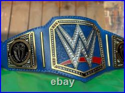 New Blue Universal Championship Belt Wrestling Replica Title 2mm Brass