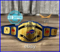 New Buffalo Bills MAFIA NFL Championship Belt Adult Size 2mm Brass New Buffalo Bills MAFIA NFL Championship Belt Adult Size 2mm Brass