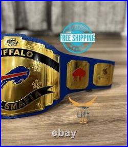 New Buffalo Bills MAFIA NFL Championship Belt Adult Size 2mm Brass New Buffalo Bills MAFIA NFL Championship Belt Adult Size 2mm Brass