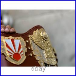 New CUSTOM TWA Double Lawyer Championship Wrestling 4mm Zinc Belt Deep engraving