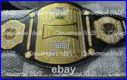 New Crown Jewel Wrestling Championship Title Belt 2MM & 4MM Brass Plated Adult
