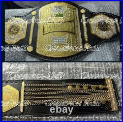 New Crown Jewel Wrestling Championship Title Belt 2MM & 4MM Brass Plated Adult