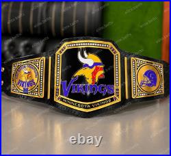 New Custom Minnesto vikings 1969 Championship Belt Title Adult size 2mm Brass