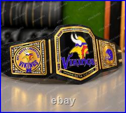 New Custom Minnesto vikings 1969 Championship Belt Title Adult size 2mm Brass