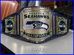 New Custom Seattle Seahawks Championship Belt Adult Size 2mm Brass