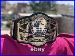 New Customized Tag Team World Heavyweight Championship Wrestling Belt 2mm Brass New Customized Tag Team World Heavyweight Championship Wrestling Belt 2mm Brass
