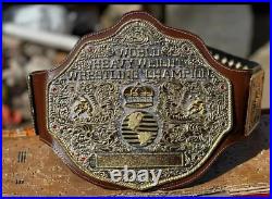 New DieCasting BIG GOLD World Heavyweight Championship Replica Belt Brown 6MM