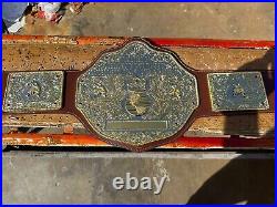 New DieCasting BIG GOLD World Heavyweight Championship Replica Belt Brown 6MM