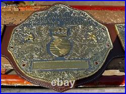 New DieCasting BIG GOLD World Heavyweight Championship Replica Belt Brown 6MM