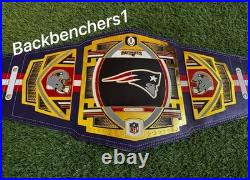 New England Patriots Championship Legacy Title Belt Adult's Size 2MM Brass
