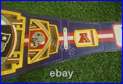 New England Patriots Legacy Titles Championship Belt Brass Adult Size 2mm