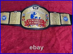 New European Championship Belt IN 4MM Zinc European Championship Wwf title Belt