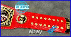 New GEORGIA BULLDOG NATIONAL CHAMPIONSHIP BELT Adult size 2mm Brass Plate Red