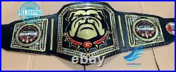 New GEORGIA BULLDOG NATIONAL CHAMPIONSHIP BELT Adult size 2mm Brass Plates