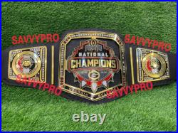 New GEORGIA BULLDOG NATIONAL CHAMPIONSHIP BELT Adult size 2mm Brass Plates