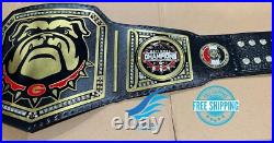 New GEORGIA BULLDOG NATIONAL CHAMPIONSHIP BELT Adult size 2mm Brass Plates