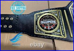 New GEORGIA BULLDOG NATIONAL CHAMPIONSHIP BELT Adult size 2mm Brass Plates
