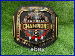 New GEORGIA BULLDOG NATIONAL CHAMPIONSHIP BELT Adult size 2mm Brass Plates