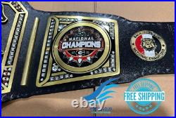 New GEORGIA BULLDOG NATIONAL CHAMPIONSHIP BELT Adult size 2mm Brass Plates