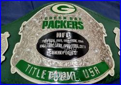 New Greenbay Packers NFL Championship Belt Legacy Title Brass 2mm Replica