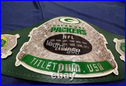 New Greenbay Packers NFL Championship Belt Legacy Title Brass 2mm Replica
