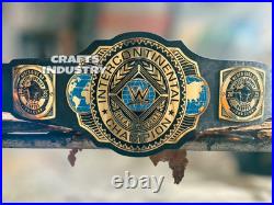 New Intercontinental Heavyweight Champions Title Belt Jc Side Plates Adult 2mm