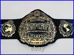 New Iwgp Heavyweight Championship 2mm Brass Real Leather Replica Title Belt