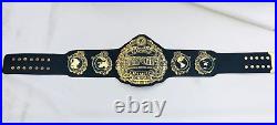 New Iwgp Heavyweight Championship 2mm Brass Real Leather Replica Title Belt