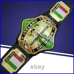 New NWA Ireland Heavyweight Wrestling Championship Belt Replica Adult CNC Zinc