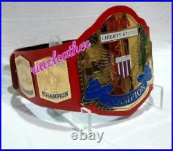 New NWA Liberty Wrestling Championship Belt Adult Size 2mm Brass Plates