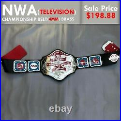 New NWA Television Heavyweight Wrestling Championship Belt 4MM Brass Adult Size