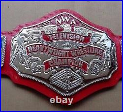 New NWA Television Heavyweight Wrestling Championship Replica RED Zinc 4mm