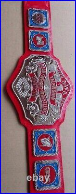 New NWA Television Heavyweight Wrestling Championship Replica RED Zinc 4mm