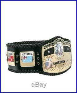 New NWA WORLD Heavyweight Championship Wrestling Title Belt 2mm Gold Adult