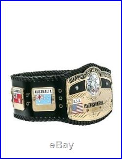 New NWA WORLD Heavyweight Championship Wrestling Title Belt 4mm Gold Adult Size