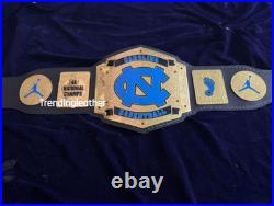 New North Carolina Tar Heels Championship Legacy Title Belt Adult Size Zinc