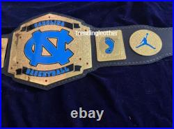 New North Carolina Tar Heels Championship Legacy Title Belt Adult Size Zinc