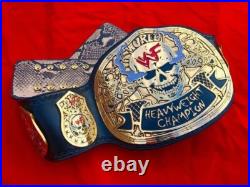 New Smoking Skull Championship Belt Adult Replica Snake Leather Smoking Skull