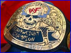 New Smoking Skull Championship Belt Adult Replica Snake Leather Smoking Skull