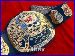 New Smoking Skull Championship Belt Adult Replica Snake Leather Smoking Skull