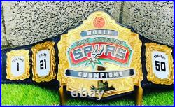 New Spurs Championship Belt Adult Size Genuine Leather