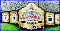New Spurs Championship Belt Adult Size Genuine Leather