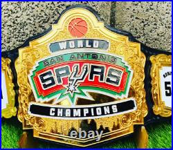 New Spurs Championship Belt Adult Size Genuine Leather