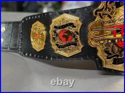 New TNA World Championship Belt 2MM Plates Gold Replica Wrestling Title Adult