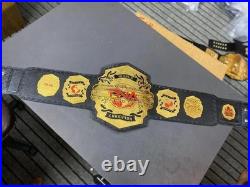 New TNA World Championship Belt 2MM Plates Gold Replica Wrestling Title Adult